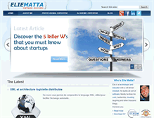 Tablet Screenshot of eliematta.com